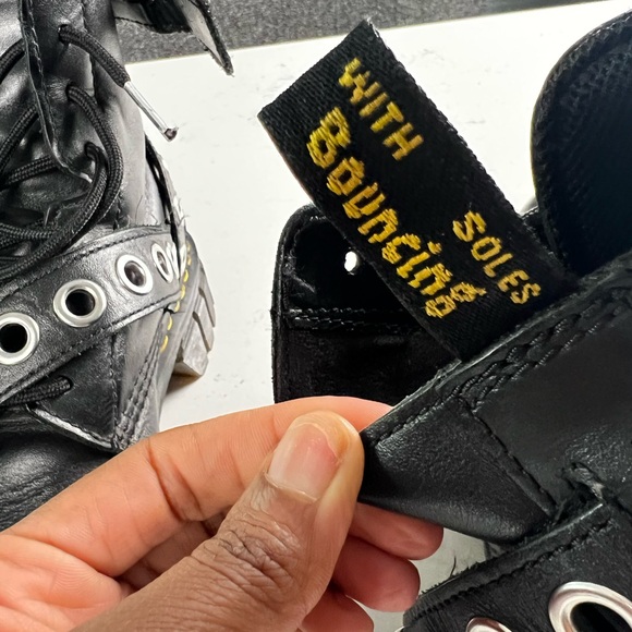 Dr. Martens Black Combat Platform Boots - Picture 10 of 12